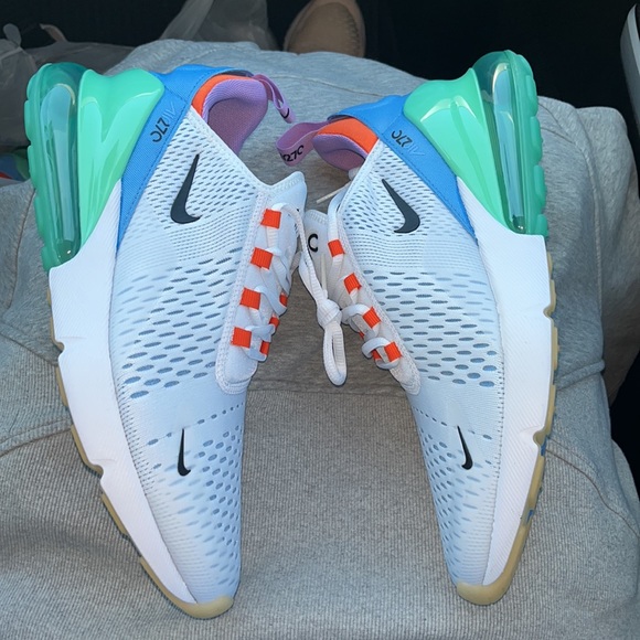 Nike Air Max 270 '101' White Green Safety Orange DX2347-100 NWOT - Picture 4 of 8